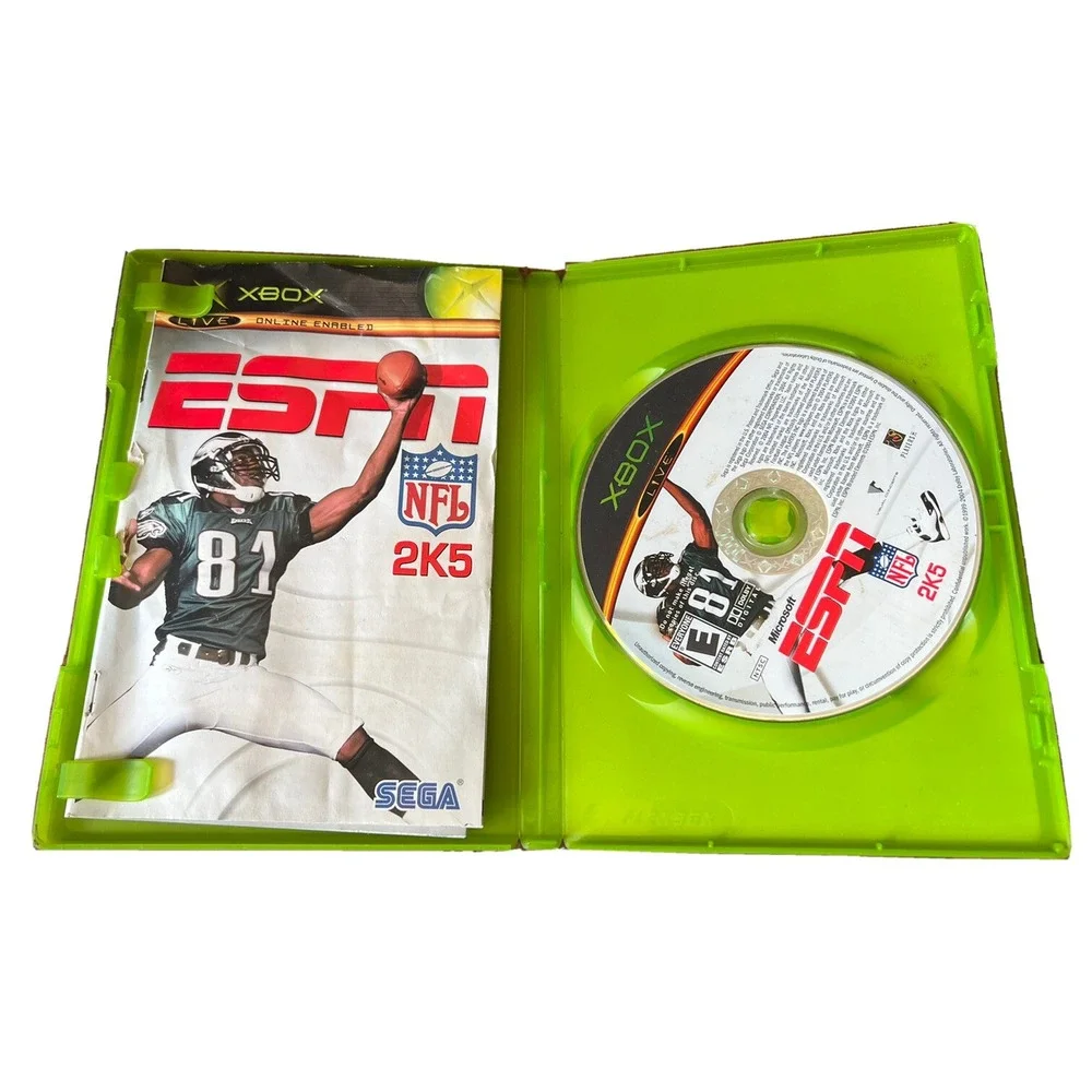 Xbox ESPN NFL 2K5 2004 SEGA Complete in Case Terell Owens Autograph Manual